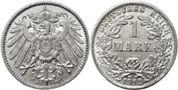 Wilhelm II - 1 Mark 1912 Stuttgart, German Empire