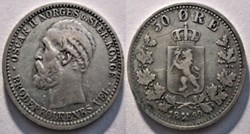 Oskar II - 50 Øre 1899 Norway