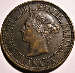 Victoria - One Cent 1886 - Error