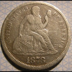 1878 Dime / 10 Cents