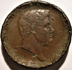 1848 Royaume de Naples, 10 Tornesi - Ferdinando II (Monnaie Jeu de Palet)