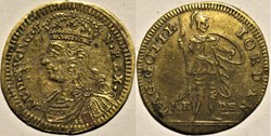 ca.1761, Louis XV - Mars, Rechenpfennig by Magnus Gottlieb Jordan