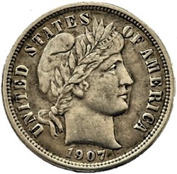1907 Denver Dime