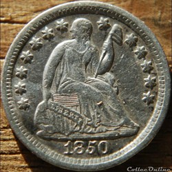 1850 O Half Dime