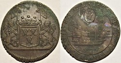 1696, Jean-Jacques de Brouckhoven, token - Brussels, Spanish Netherlands