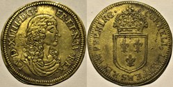 Louis XIV - c.1658, Jeton par Cornelius Lauffer