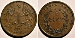 Queen Victoria - Half Pice 1853