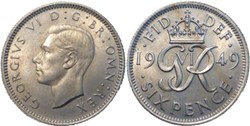 George VI - 6 Pence 1949 - Great Britain