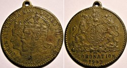 Edward VII & Alexandra - Medalet Coronation 1902 (Dalmberger, Germany)