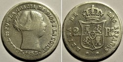 1855 Sevilla - 2 Reales - Isabel II de España