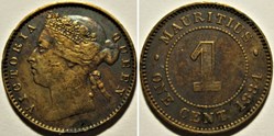 Victoria - One Cent 1884 - Mauritius Island (ex.2)