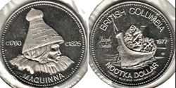 Nootka Trade Dollar Token 1977 - British Colombia