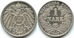Wilhelm II - 1 Mark 1902 Karlsruhe, German Empire