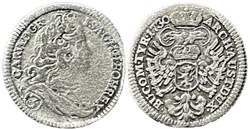 1730 Bohemia, 3 Kreuzer - Karl VI of Holy Roman Empire