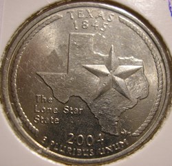 2004 P Quarter Dollar - Texas State
