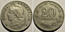 Argentina - 20 Centavos 1907