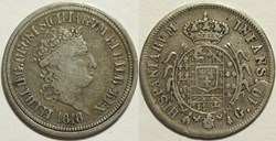 1818 Royaume des Deux-Siciles, 10 Grana - Ferdinando I de Bourbon-Siciles (var + Die crack)