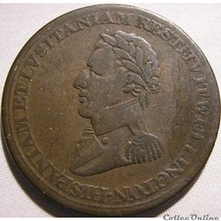 Wellington - HalfPenny 1812, Peninsular token to Madrid