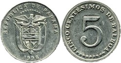 Panama - 5 Centésimos de Balboa, 1996
