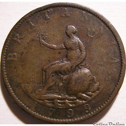 George III - Half Penny 1799 Great Britain (ex.2)