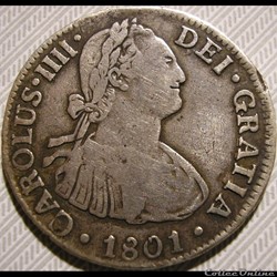 México - 2 Reales 1801 Mexico (Colonial) - Carlos IV de España