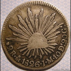México - 2 Reales 1826 Mo - Ist Republic