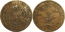 Louis XIII - c.1638, Jeton, naissance du Dauphin