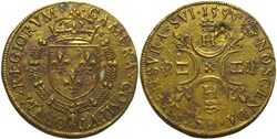 1555, Jeton Chambre des Comptables du roi - Henri II de Valois