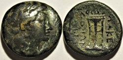 Philip V and Perseus of Macedonia, AE20, 185-168 BC.