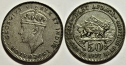 George VI - 50 Cents 1937 - East Africa