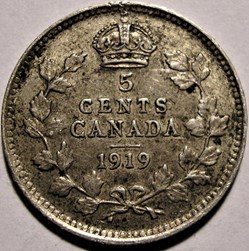 George V - 5 Cents 1919