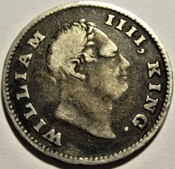 William IV - 1/4 Rupee 1835 - British India