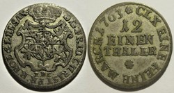 Friedrich Christian I - 1/12 Thaler 1763 Leipzig, Electorate of Saxony