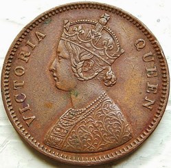 Victoria - One Quarter Anna 1862 Madras - British India