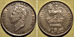 George IV - 1 Shilling 1826 - Great Britain (ex.3)