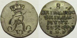 Frederick VI - 8 Skilling 1809 Norway