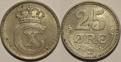 Christian X Denmark - 25 Øre 1919