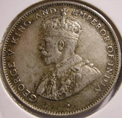 George V - 50 Cents 1925 - Ceylon, British Sri Lanka