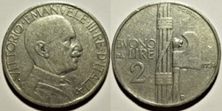 1924 Regno d'Italia, 2 Lire, Roma - Vittorio Emanuele III