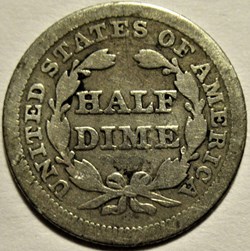 ←1854→ Half Dime (ex.3) Die Clash