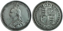 Victoria - Jubilee One Shilling 1888/7 - Great Britain - Overdate