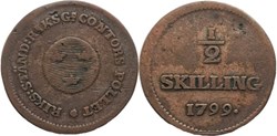 Sweden - Gustav IV Adolf - 1/2 Skilling Riksgälds 1799