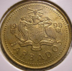 Barbados - 5 Cents 1998