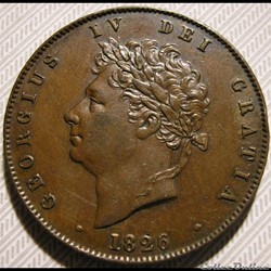 George IV - Half Penny 1826 Great Britain