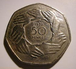 Elizabeth II - 50 Pence 1973 - UK / E.U