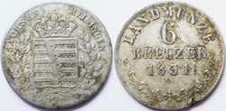 Bernhard II - 6 Kreuzer 1831 - Duchy of Saxe-Meiningen