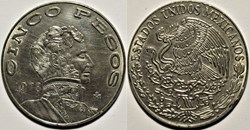México 1978 - 5 Pesos, Vicente Guerrero - E.U Mexicanos