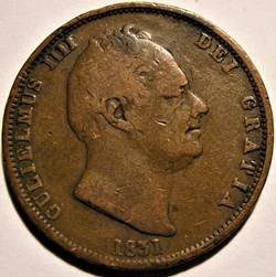 William IV - HalfPenny 1831 Kingdom of Great Britain