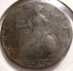 George II - Half Penny 1749 Great Britain