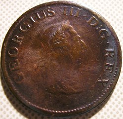 George III - Half Penny 1805 Ireland (ex.2)
